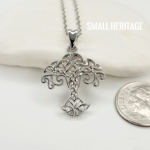 Celtic Tree of Life Necklace 925 Sterling Silver Amulet Pendant 925 Chain