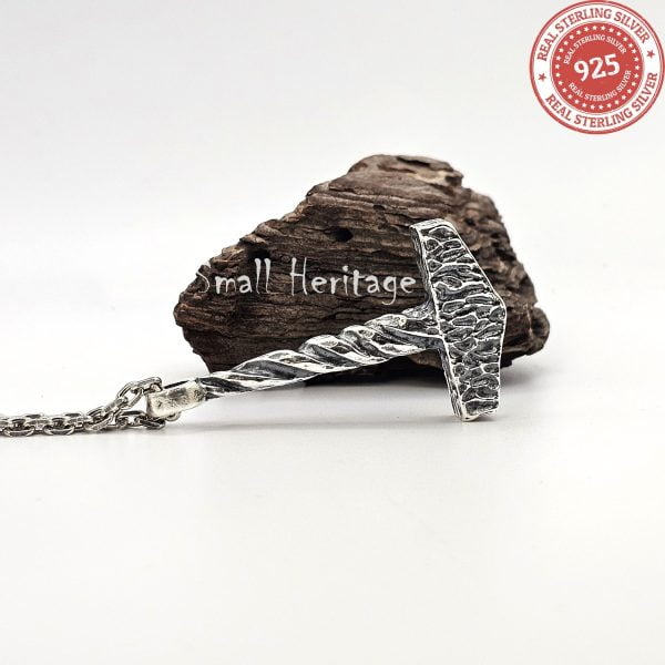 Viking Mjolnir Necklace 925 Sterling Silver Thor's Hammer Pendant