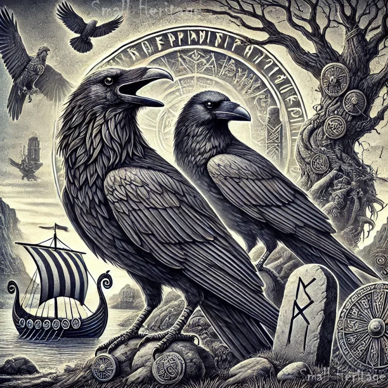 Huginn and Muninn: The All-Seeing Ravens of Norse Mythology