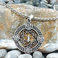 Viking Yggdrasil Amulet Rune Tree Of Life Pendant