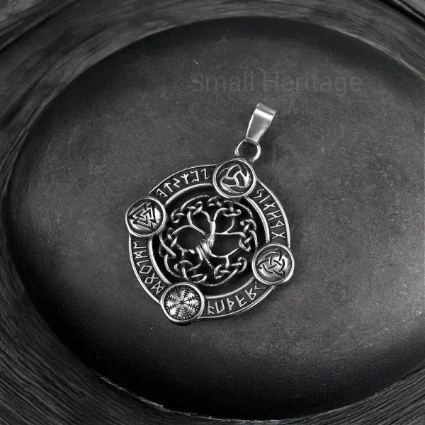 Viking Yggdrasil Amulet Rune Tree Of Life Pendant