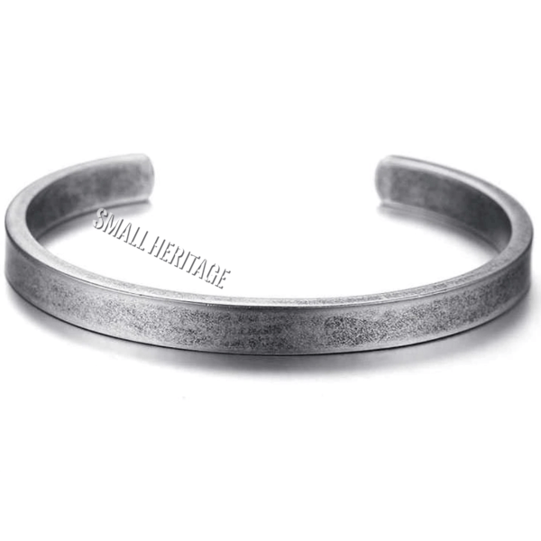 Viking Cuff Stainless Steel Bracelet Ancient Style Bangle Men Women