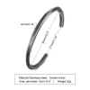 Viking Runes Bracelet Nordic Cuff Mobius Stainless Steel Bangle Men