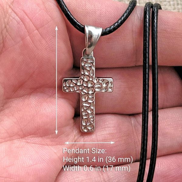 Small Cross Necklace Stainless Steel Christian Pendant