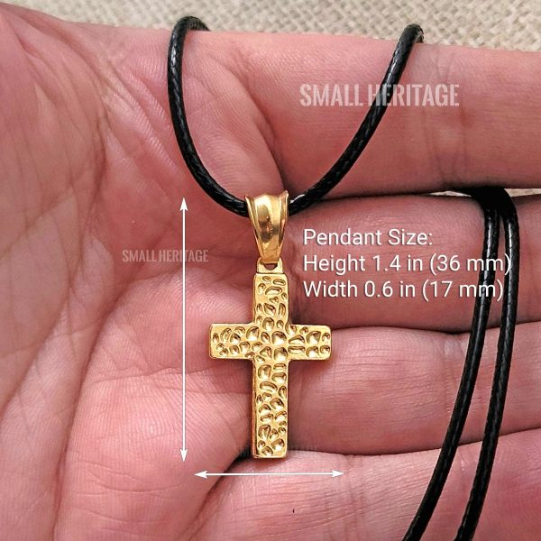 Small Cross Necklace Stainless Steel Christian Pendant