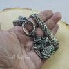 Odin's Huginn and Muninn Viking Ravens Necklace - Stainless Steel Norse Pendant with Chain