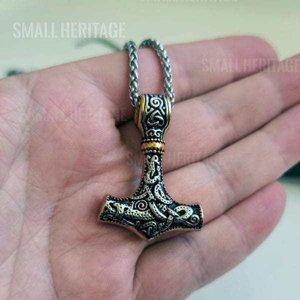 Thor's Hammer Stainless Steel Mjolnir Necklace