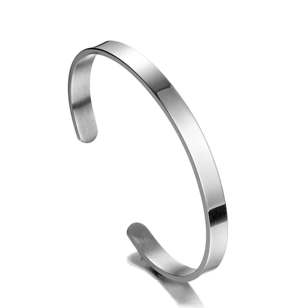 Vintage Thin Bracelet Stainless Steel Men Women Fits 6-7 inch Wrists