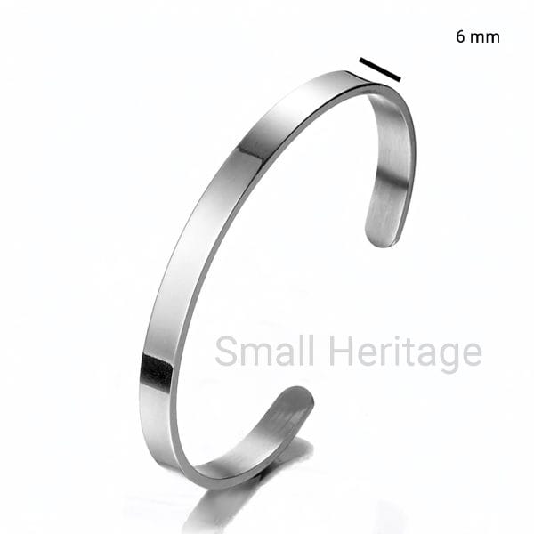 Vintage Thin Bracelet Stainless Steel Men Women Fits 6-7 inch Wrists