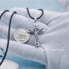 Crucifix Necklace – 925 Sterling Silver Christian Cross Pendant for Men