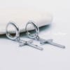 925 Sterling Silver Small Cross Hoop Earrings for Women – Dainty Christian Jewelry