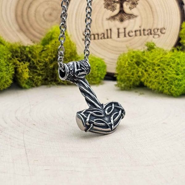 Ancient Style Thor's Hammer Stainless Steel Norse Mjolnir