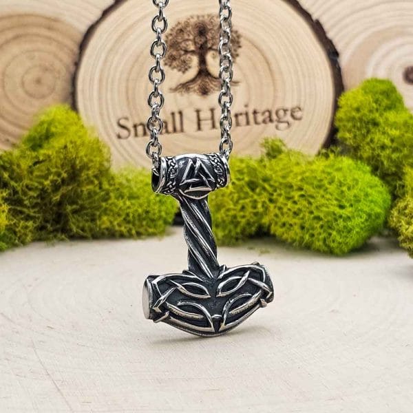 Ancient Style Thor's Hammer Stainless Steel Norse Mjolnir