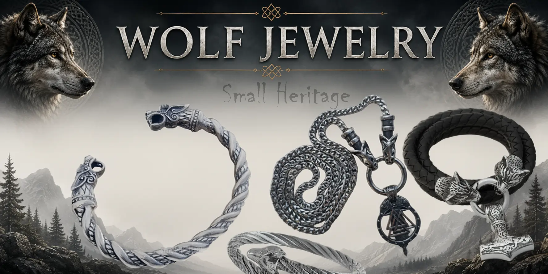 Wolf Jewelry – Necklaces, Rings, Bracelets & Pendants