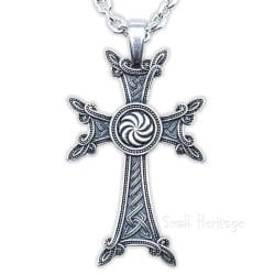 925 Sterling Silver Armenian Cross Necklace – Cultural Eternity Symbol Pendant